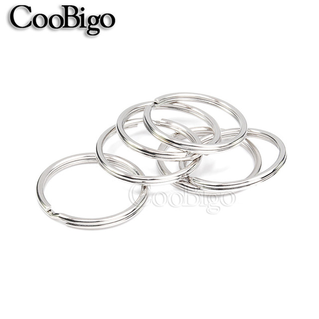 50 Pcs Keyring Keychain Split Ring Keyfob Key Holder Metal O Rings for  Jewelry Making Leather Bag DIY Accessories 10mm ~ 57mm - AliExpress